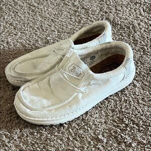Kids Hey Dude White Casual Shoes